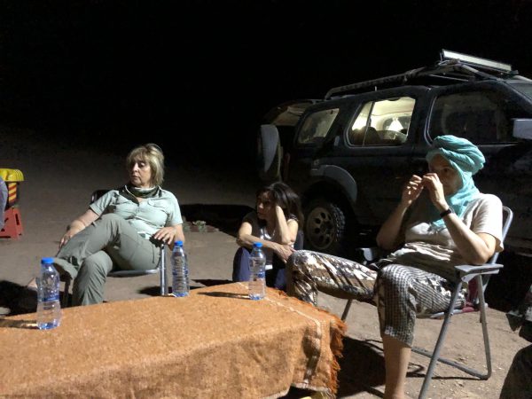 camp in iran desert