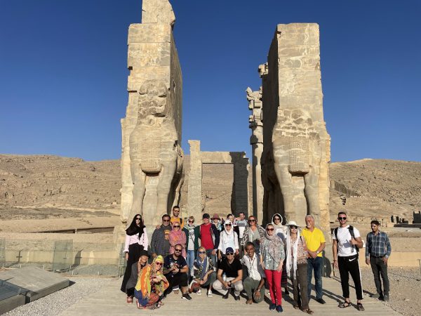 Tourists entering the Gate of All Nations at Persepolis in southern Iran | Iran’s Travel